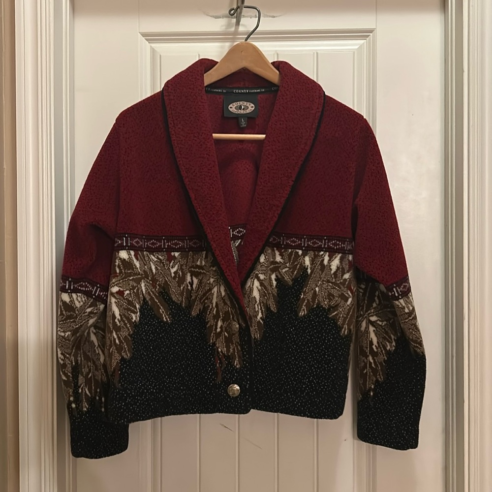 Red Vintage 90s County Clothing Co. L western jacket